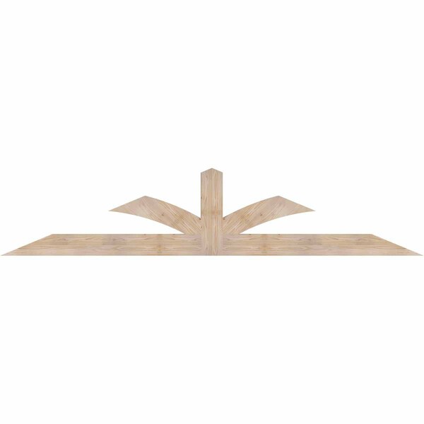 Ekena Millwork Richland Smooth Timber Gable Bracket, Douglas Fir, 108"W x 22"H x 3 1/2"D x 5 1/2"F, 5/12 Pitch GBW108X22X0406RIC00SDF - main